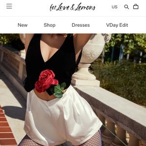 FOR LOVE AND LEMONS DREW VELVET ROMPER